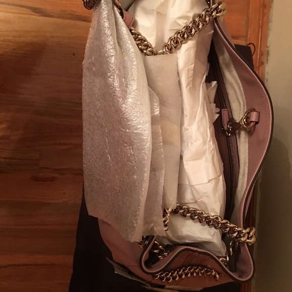 ❗️SOLD❗️Authentic Gucci Soho Double Chain Bag NWT - Picture 6 of 7